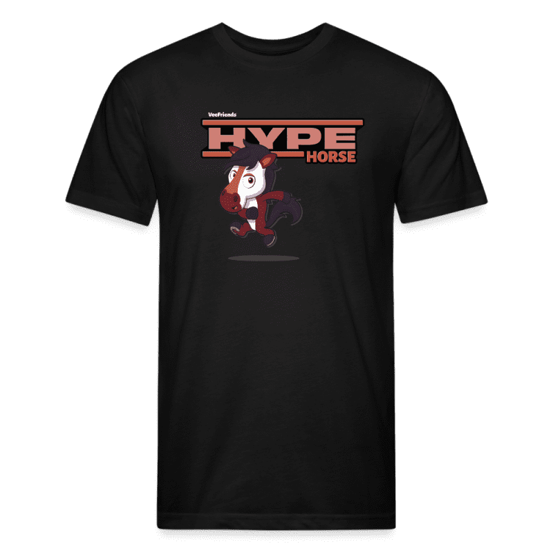 Hype Horse Character Comfort Adult Tee - black