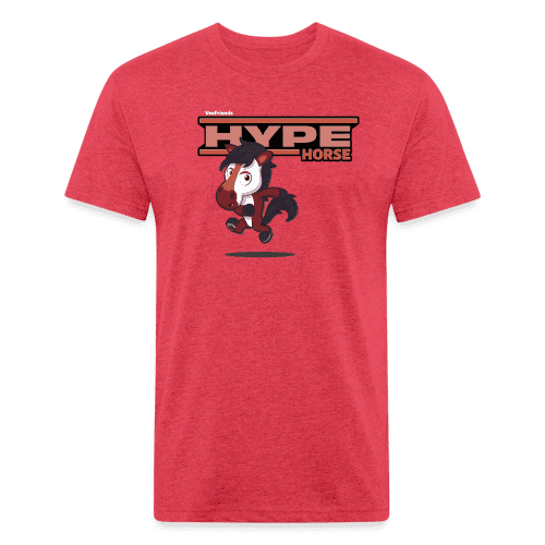 Hype Horse Character Comfort Adult Tee - heather red