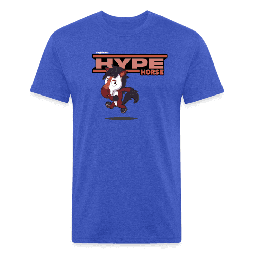 Hype Horse Character Comfort Adult Tee - heather royal