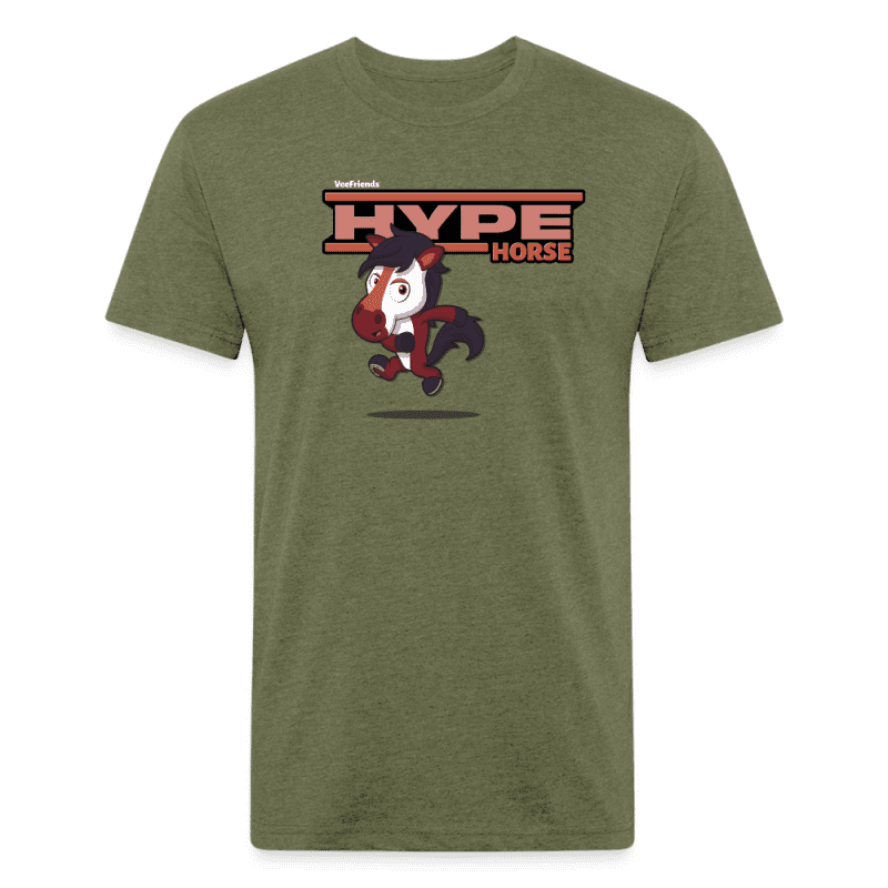 Hype Horse Character Comfort Adult Tee - heather military green