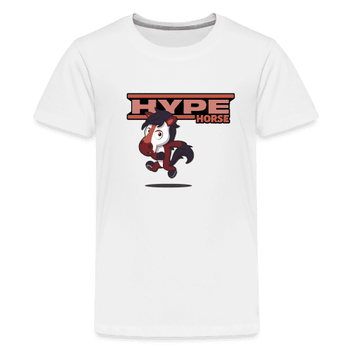 Hype Horse Character Comfort Kids Tee - white