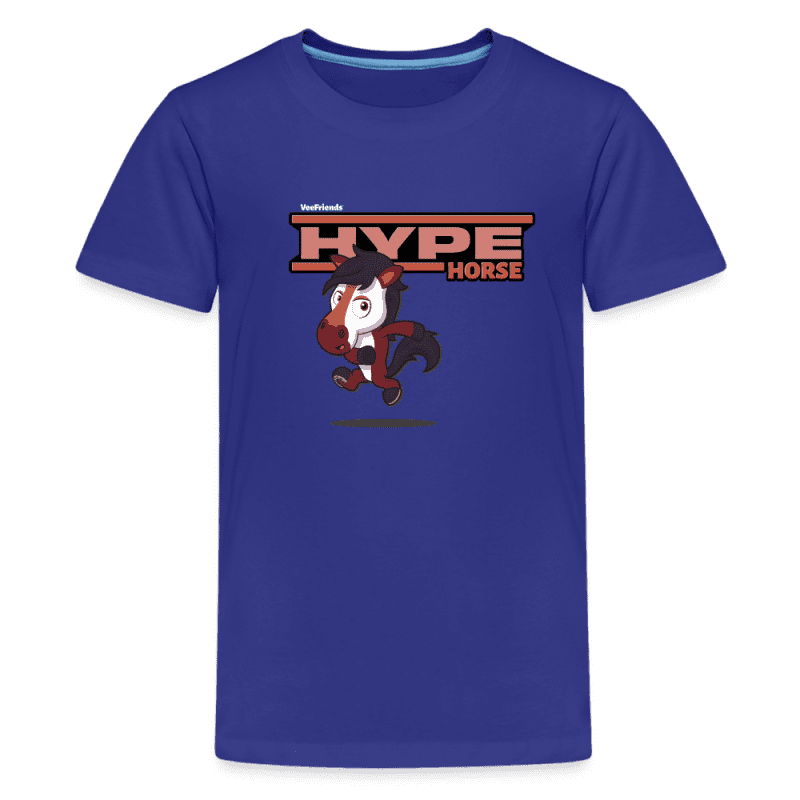 Hype Horse Character Comfort Kids Tee - royal blue