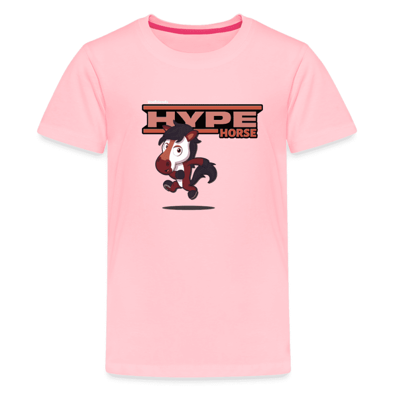 Hype Horse Character Comfort Kids Tee - pink