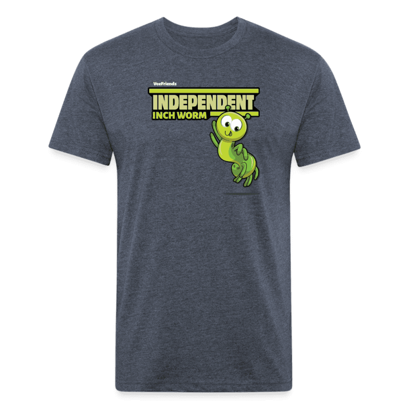 Independent Inch Worm Character Comfort Adult Tee - heather navy