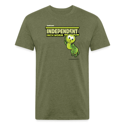 Independent Inch Worm Character Comfort Adult Tee - heather military green