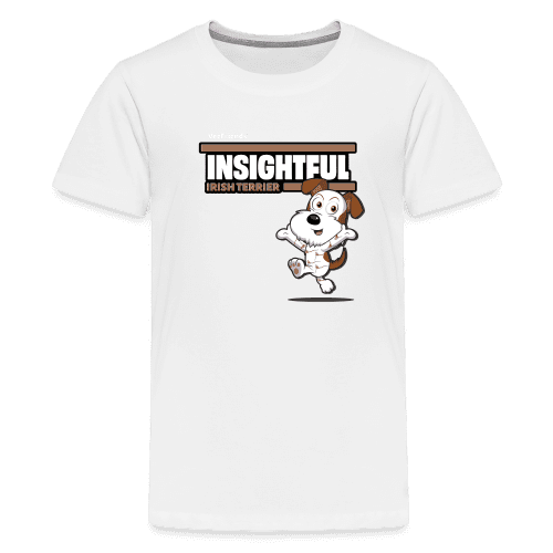 Insightful Irish Terrier Character Comfort Kids Tee - white