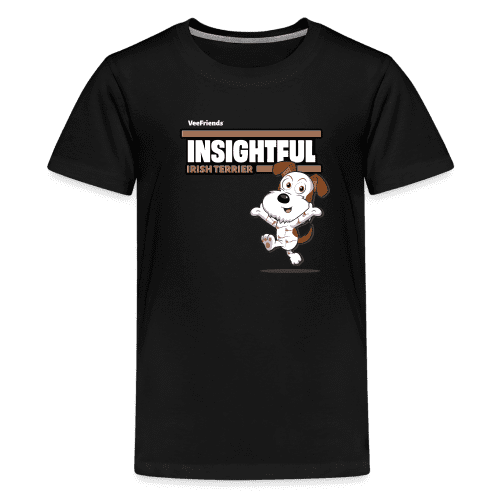 Insightful Irish Terrier Character Comfort Kids Tee - black