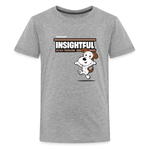 Insightful Irish Terrier Character Comfort Kids Tee - heather gray