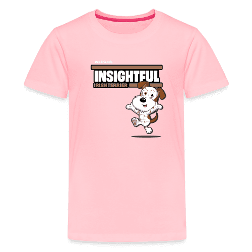 Insightful Irish Terrier Character Comfort Kids Tee - pink