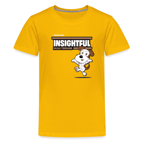 Insightful Irish Terrier Character Comfort Kids Tee - sun yellow