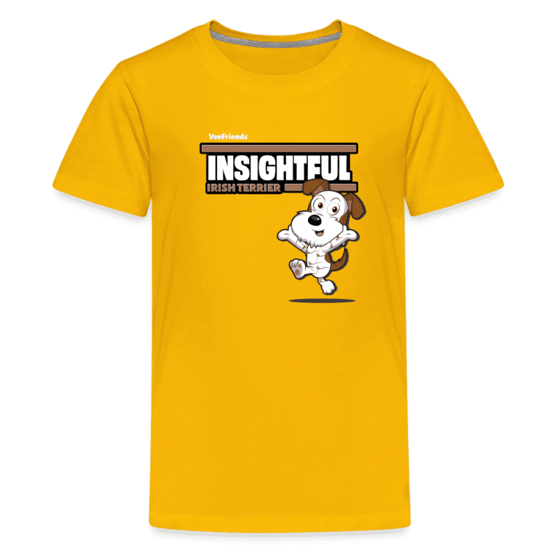 Insightful Irish Terrier Character Comfort Kids Tee - sun yellow