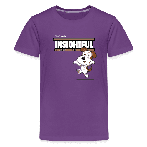 Insightful Irish Terrier Character Comfort Kids Tee - purple