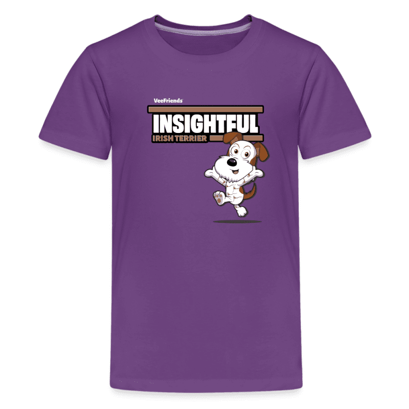 Insightful Irish Terrier Character Comfort Kids Tee - purple