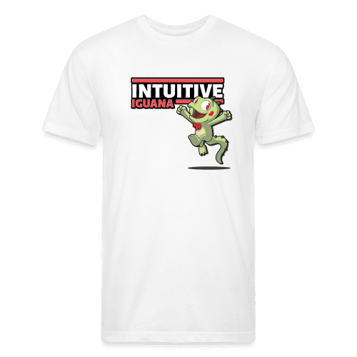 Intuitive Iguana Character Comfort Adult Tee - white