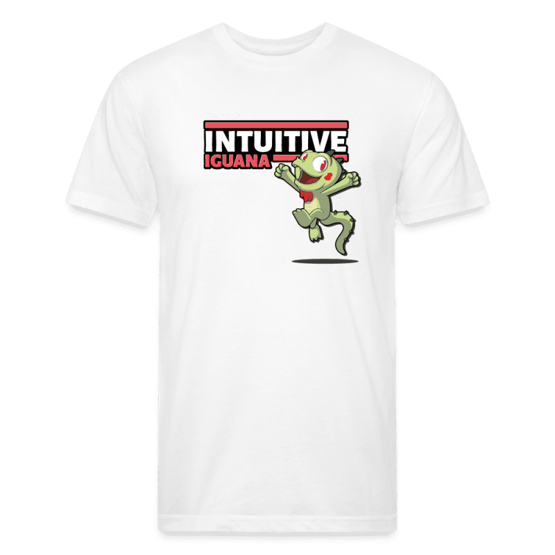 Intuitive Iguana Character Comfort Adult Tee - white