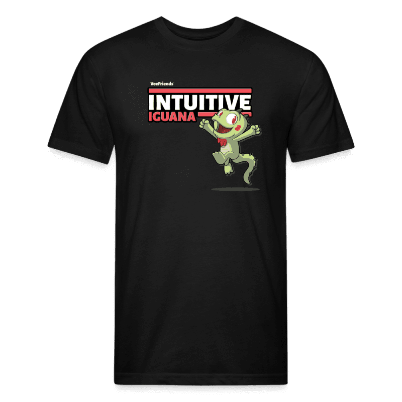 Intuitive Iguana Character Comfort Adult Tee - black