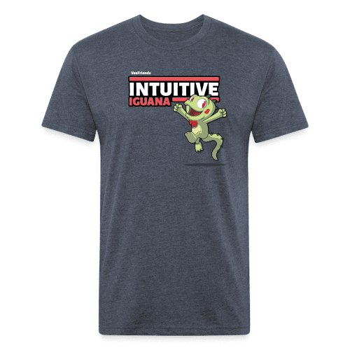 Intuitive Iguana Character Comfort Adult Tee - heather navy