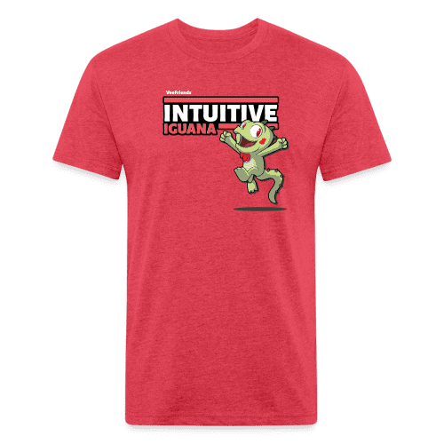 Intuitive Iguana Character Comfort Adult Tee - heather red