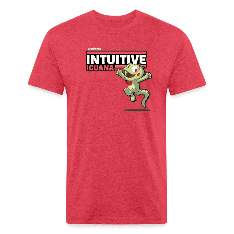 Intuitive Iguana Character Comfort Adult Tee - heather red