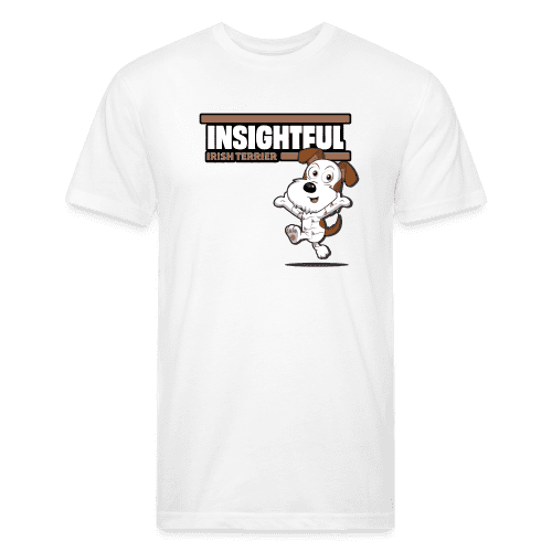 Insightful Irish Terrier Character Comfort Adult Tee - white