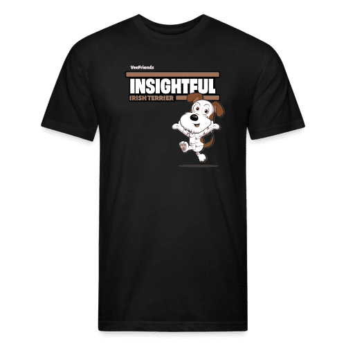 Insightful Irish Terrier Character Comfort Adult Tee - black