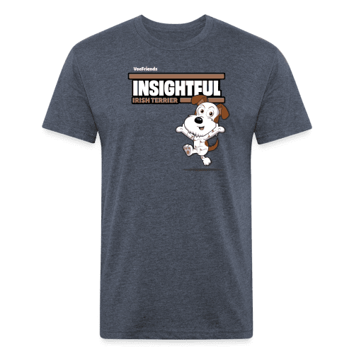 Insightful Irish Terrier Character Comfort Adult Tee - heather navy