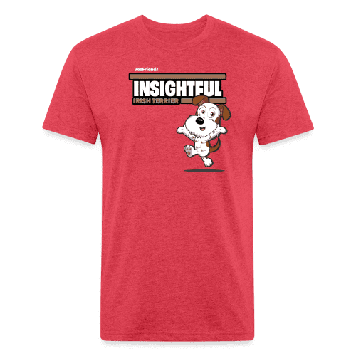 Insightful Irish Terrier Character Comfort Adult Tee - heather red