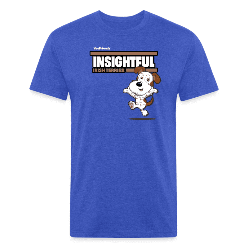 Insightful Irish Terrier Character Comfort Adult Tee - heather royal