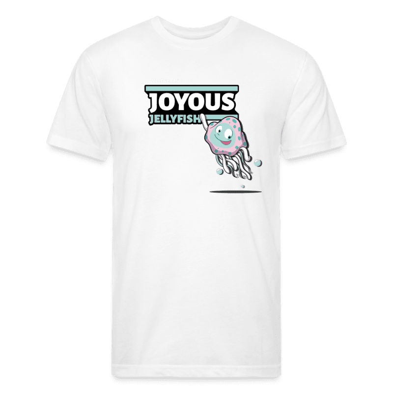 Joyous Jellyfish Character Comfort Adult Tee - white