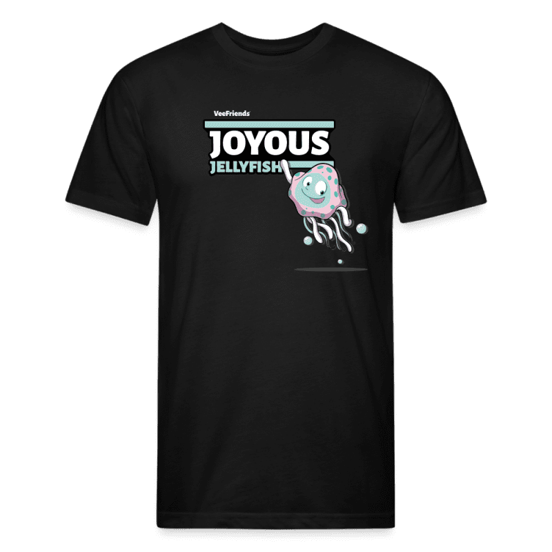 Joyous Jellyfish Character Comfort Adult Tee - black