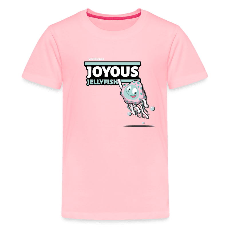 Joyous Jellyfish Character Comfort Kids Tee - pink