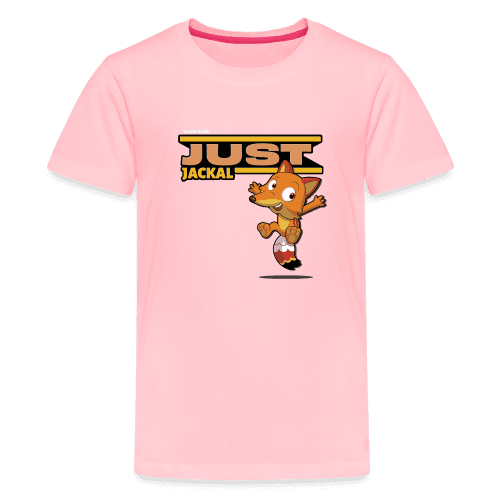 Just Jackal Character Comfort Kids Tee - pink