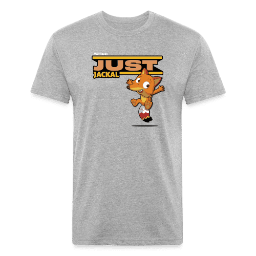 Just Jackal Character Comfort Adult Tee - heather gray