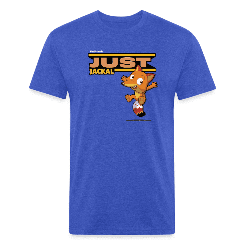 Just Jackal Character Comfort Adult Tee - heather royal