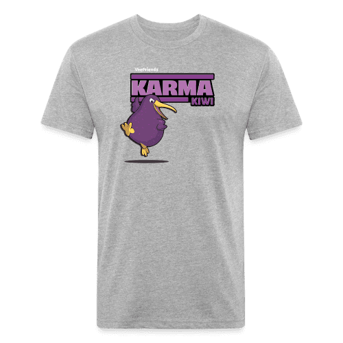 Karma Kiwi Character Comfort Adult Tee - heather gray