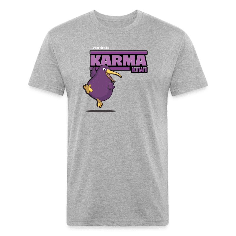 Karma Kiwi Character Comfort Adult Tee - heather gray