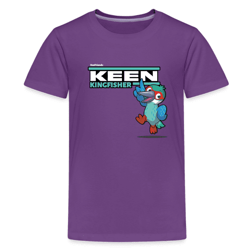 Keen Kingfisher Character Comfort Kids Tee - purple