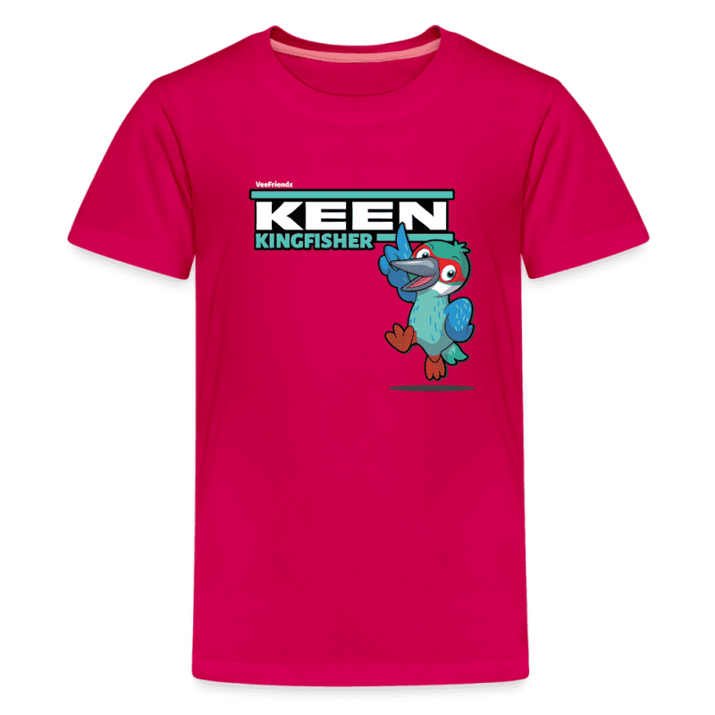 Keen Kingfisher Character Comfort Kids Tee - dark pink