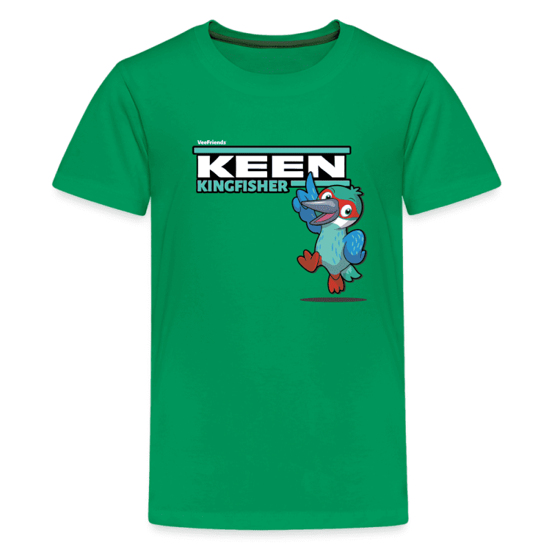 Keen Kingfisher Character Comfort Kids Tee - kelly green