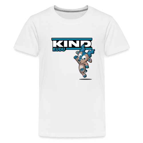 Kind Kudu Character Comfort Kids Tee - white