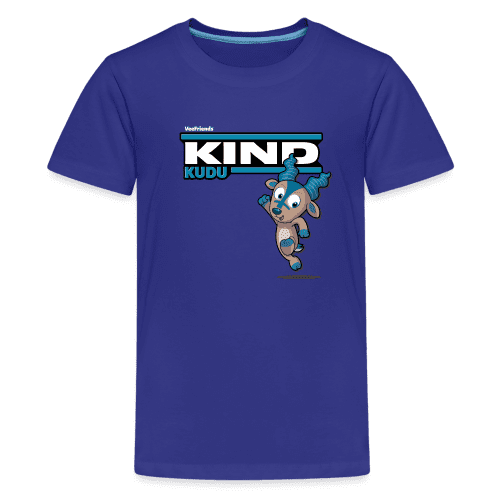 Kind Kudu Character Comfort Kids Tee - royal blue