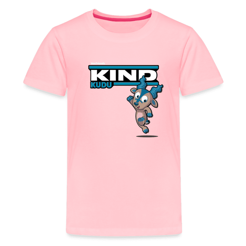 Kind Kudu Character Comfort Kids Tee - pink