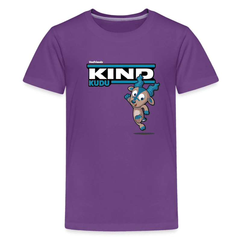 Kind Kudu Character Comfort Kids Tee - purple