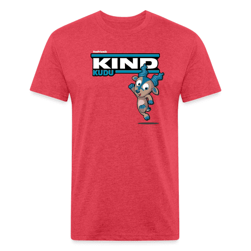 Kind Kudu Character Comfort Adult Tee - heather red