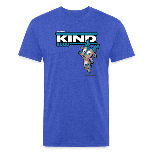 Kind Kudu Character Comfort Adult Tee - heather royal