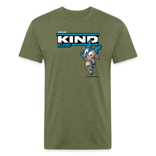 Kind Kudu Character Comfort Adult Tee - heather military green