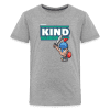 Kind-Warrior Character Comfort Kids Tee - heather gray