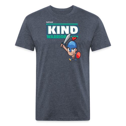 Kind-Warrior Character Comfort Adult Tee - heather navy