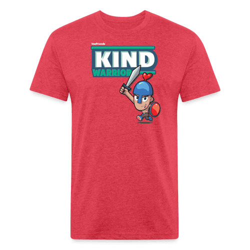 Kind-Warrior Character Comfort Adult Tee - heather red