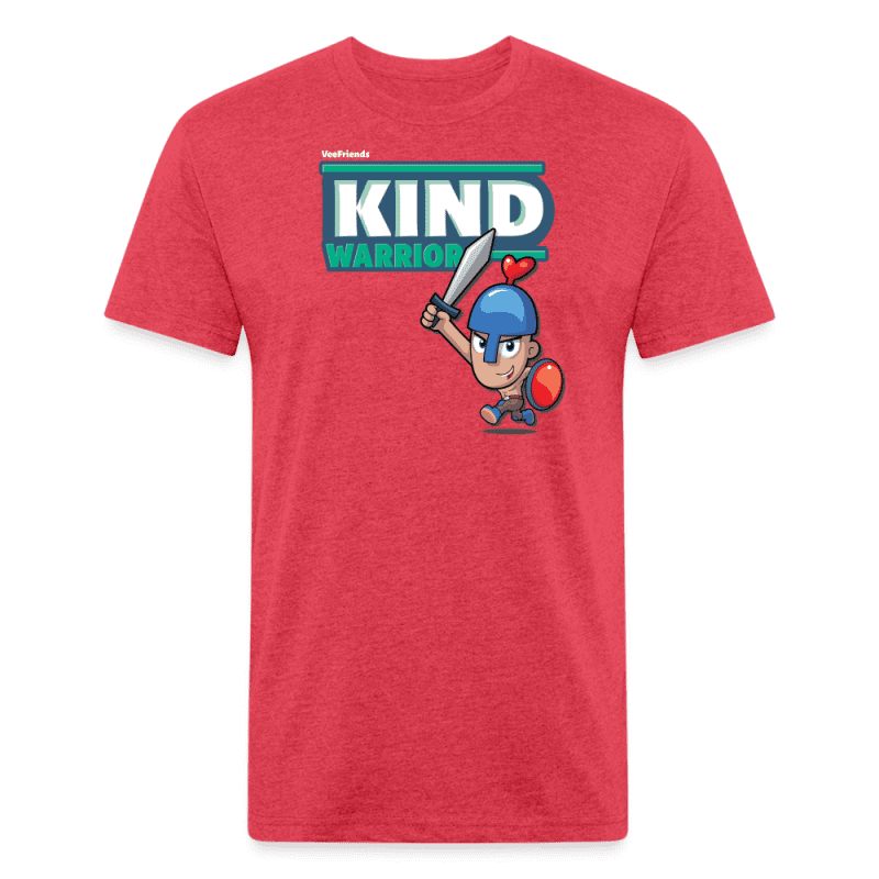 Kind-Warrior Character Comfort Adult Tee - heather red